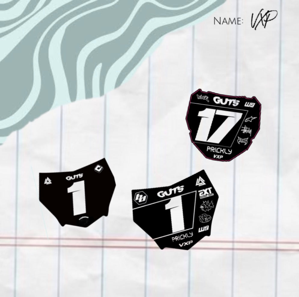 Front Plate Bike Decals